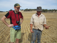 Discussion with farmer in Western Australia